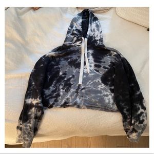Tie dye cropped sweatshirt
